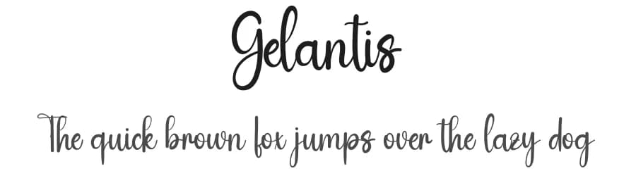 Gelantis by Id: #6888964 — Script Handwritten Font
