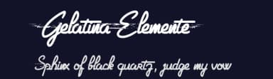 Gelatina Elemente by Maelle.K | Thomas Boucherie — Script Handwritten Font — thumbnail 2