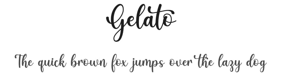 Gelato by Graphix Line Studio — Script Handwritten Font