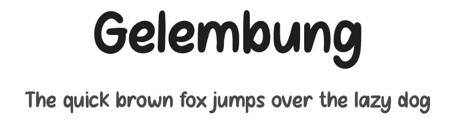 Gelembung by Pinisiart — Script Handwritten Font