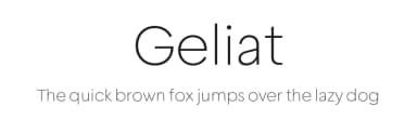 Geliat by Wahyu & Sani Co. — Sans Serif Font — thumbnail 1