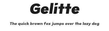 Gelitte by Faqih Fawaji — Sans Serif Font — thumbnail 1