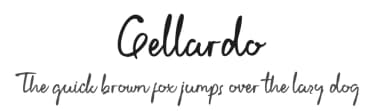Gellardo by Glyphstyle — Script Handwritten Font — thumbnail 1