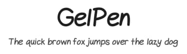 GelPen by Shara Weber — Script Handwritten Font — thumbnail 1