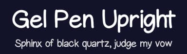 Gel Pen Upright by Shara Weber — Script Handwritten Font — thumbnail 2