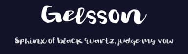 Gelsson by madeDeduk — Script Handwritten Font — thumbnail 2