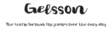 Gelsson by madeDeduk — Script Handwritten Font — thumbnail 1