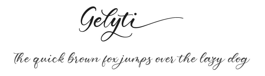 Gelyti by Balpirick Studio — Script Handwritten Font