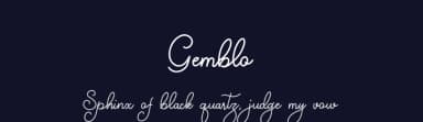 Gemblo by Denny Subagja — Script Handwritten Font — thumbnail 2