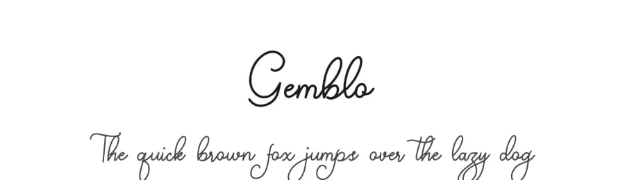 Gemblo by Denny Subagja — Script Handwritten Font — preview 1