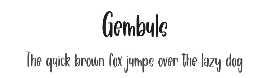 Gembuls by Abo Daniel Studio — Script Handwritten Font