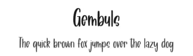 Gembuls by Abo Daniel Studio — Script Handwritten Font — thumbnail 1