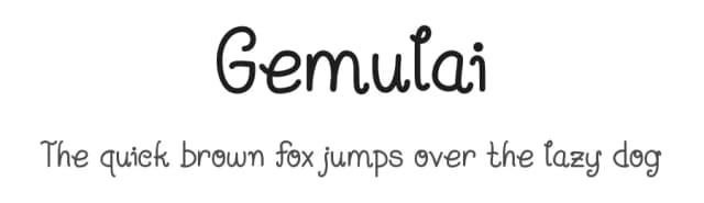 Gemulai by Tokopress — Script Handwritten Font