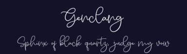 Genclang by Vunira Design — Script Handwritten Font — thumbnail 2