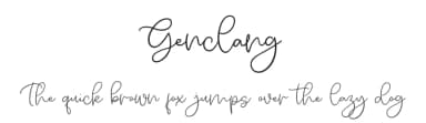 Genclang by Vunira Design — Script Handwritten Font — thumbnail 1