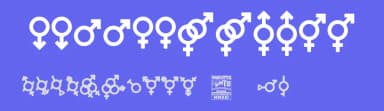 Gender Icons by Woodcutter — Dingbats Font — thumbnail 3