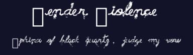 Gender Violence by Support Against Gender Violence — Script Handwritten Font — thumbnail 2