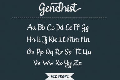 Gendhist Font by josgandos — Script Handwritten Font — thumbnail 9