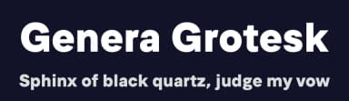 Genera Grotesk by Wahyu & Sani Co. — Sans Serif Font — thumbnail 2