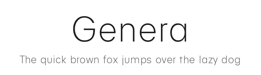 Genera by Wahyu & Sani Co. — Sans Serif Font