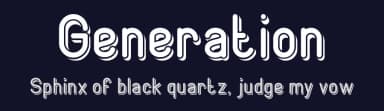 Generation by weknow — Sans Serif Font — thumbnail 2