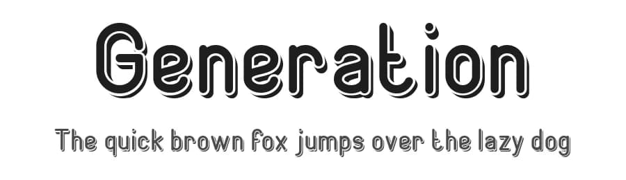 Generation by weknow — Sans Serif Font