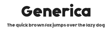 Generica by Michael Muranaka — Sans Serif Font — thumbnail 1