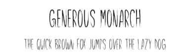 Generous Monarch by Md Shohail Bhuian — Script Handwritten Font — thumbnail 1