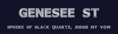 Genesee St by Murder Fonts — Sans Serif Font — thumbnail 2