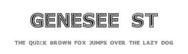 Genesee St by Murder Fonts — Sans Serif Font — thumbnail 1
