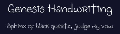 Genesis Handwriting by Génesis Toxical — Script Handwritten Font — thumbnail 2
