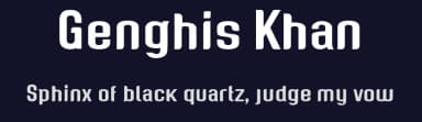 Genghis Khan by Uroboros Design — Sans Serif Font — thumbnail 2