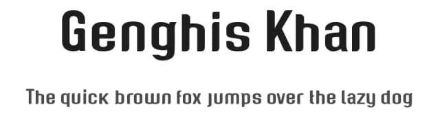 Genghis Khan by Uroboros Design — Sans Serif Font