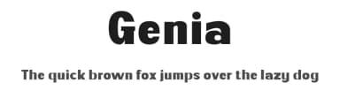 Genia by productype.com — Sans Serif Font — thumbnail 1