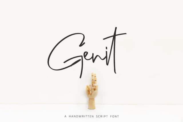 Genit Font by motokiwo — Script Handwritten Font