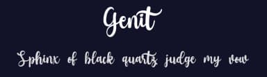 Genit by Fiqiart — Script Handwritten Font — thumbnail 2