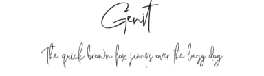 Genit by Motokiwo — Script Handwritten Font — thumbnail 1