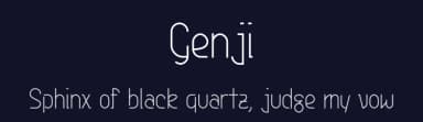 Genji by UkiyoMoji Fonts — Sans Serif Font — thumbnail 2