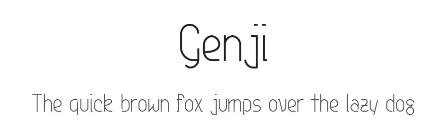 Genji by UkiyoMoji Fonts — Sans Serif Font