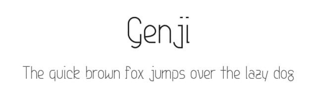 Genji by UkiyoMoji Fonts — Sans Serif Font