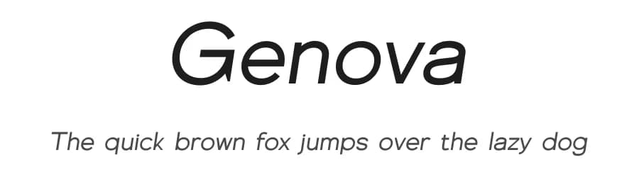 Genova by Graphicxell — Sans Serif Font