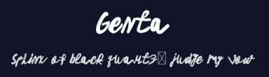 Genta by Portype Studio — Script Handwritten Font — thumbnail 2