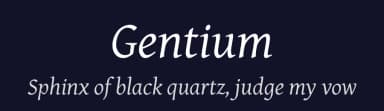 Gentium by SIL International — Serif Font — thumbnail 2