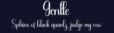 Gentle by Andi Moz — Script Handwritten Font — thumbnail 2