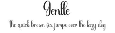 Gentle by Andi Moz — Script Handwritten Font — thumbnail 1