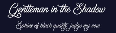 Gentleman in the Shadow by Cat.B — Script Handwritten Font — thumbnail 2