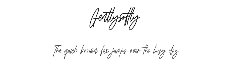 Gentlysoftly by Maulana Creative — Script Handwritten Font