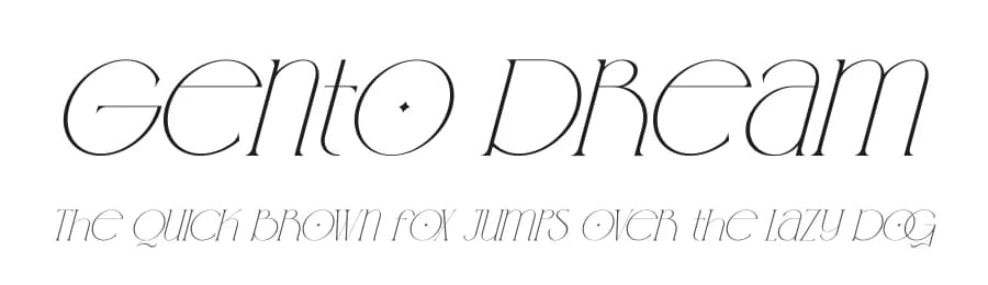 Gento Dream by Storytype Studio — Serif Font