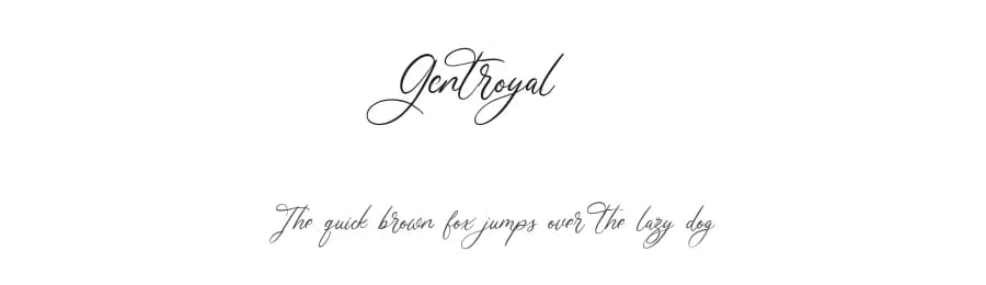 Gentroyal by Maulana Creative — Script Handwritten Font