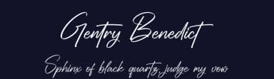 Gentry Benedict by Letterena Studios — Script Handwritten Font — thumbnail 2